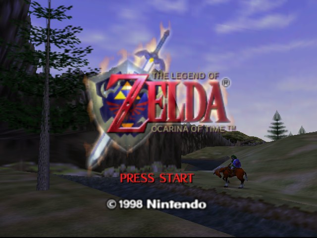The Legend of Zelda - Ocarina of Time Title Screen